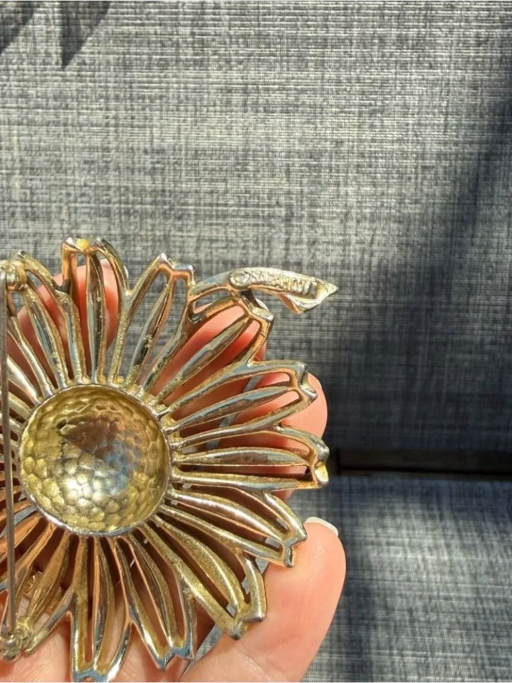Set of 2 Sarah Coventry Large Flower Brooches